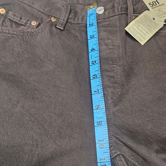 Levi's Women's 501 Original Brown Jeans with Raw Hem NWT 29 x 30 - Picture 12 of 13